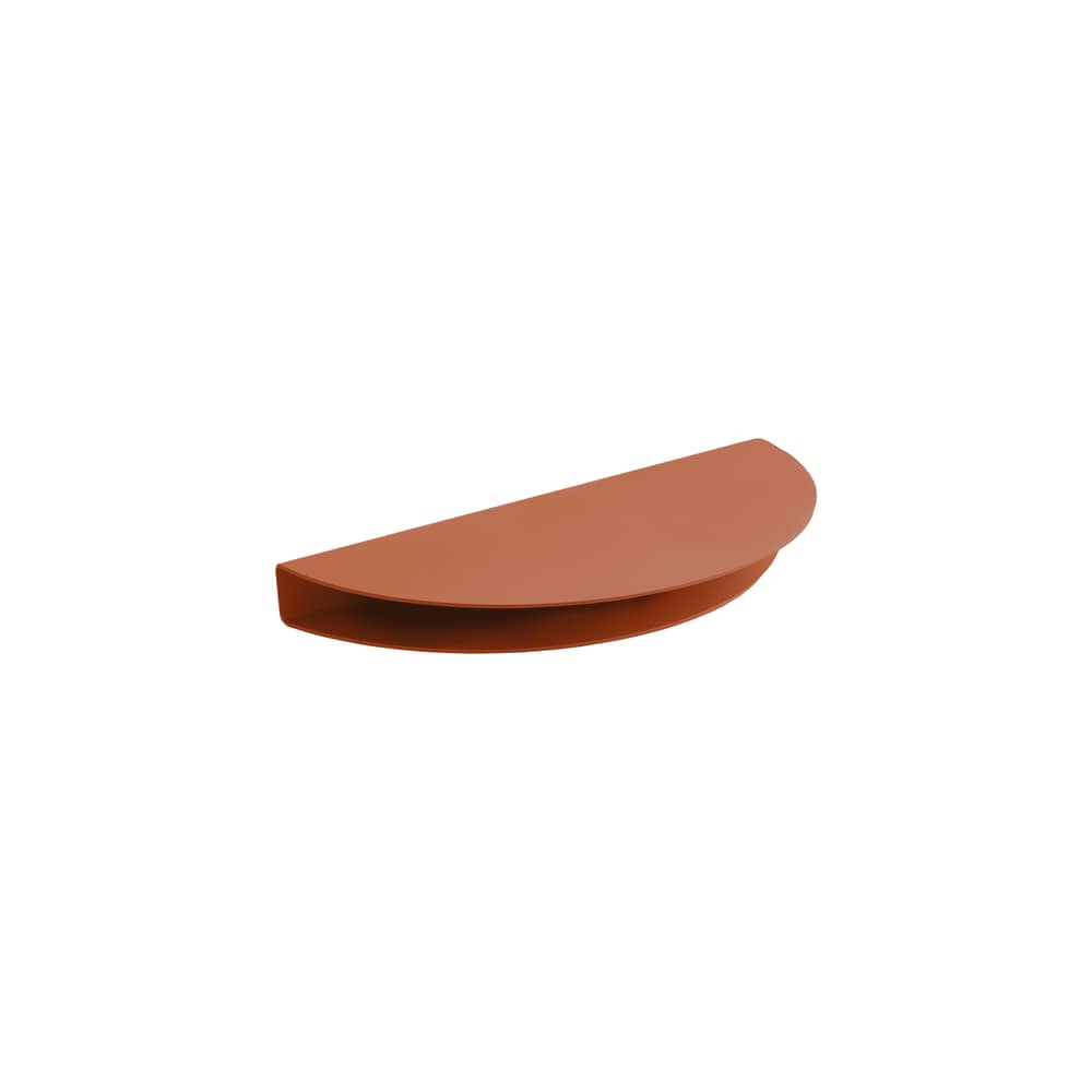 Étagère Half Moon Small métal orange / L 24 x Prof. 12 cm - MOEBE - Terracotta - Acier