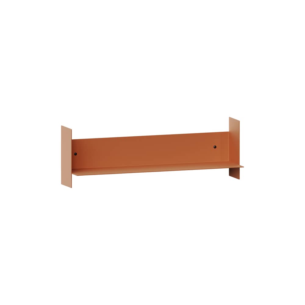 Regal Pli metall rot / B 60 x T 15 cm - TIPTOE - Tangerine Rot - thermolackierter Stahl