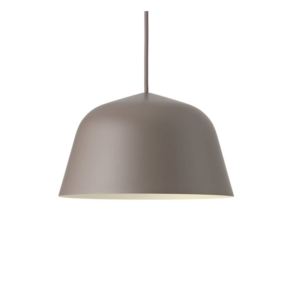 Sospensione Ambit metallo marrone grigio / Ø 25 cm - Metallo - Muuto - Talpa - Alluminio