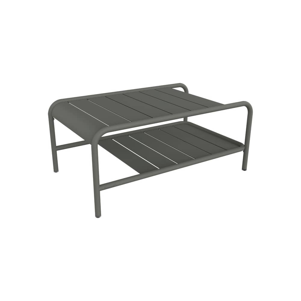 Table basse Luxembourg / 90 x 55 x H 38 cm - Fermob - Romarin - Aluminium