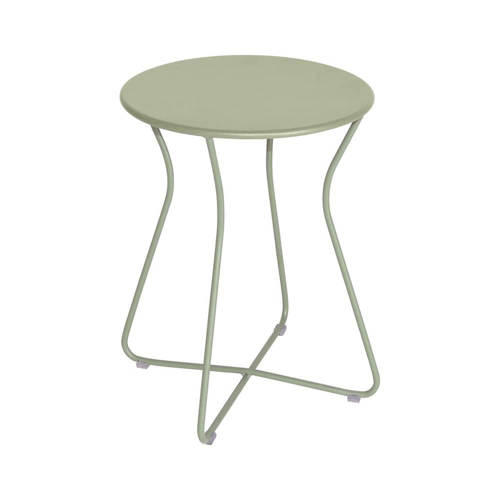 Tabouret Cocotte métal vert / Table d\'appoint - H 45 cm - Fermob - Vert tilleul - Acier