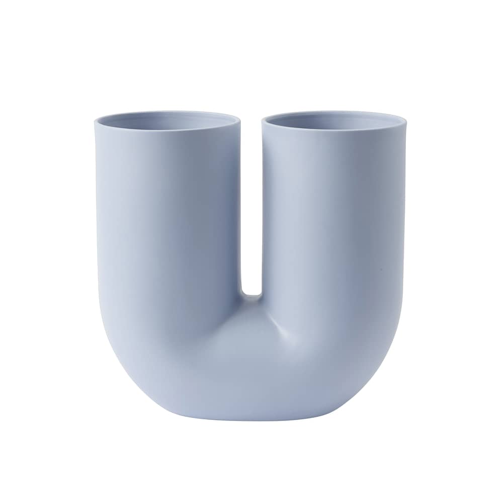 Vase Kink keramik blau / Keramik - Muuto - Hellblau - Keramik