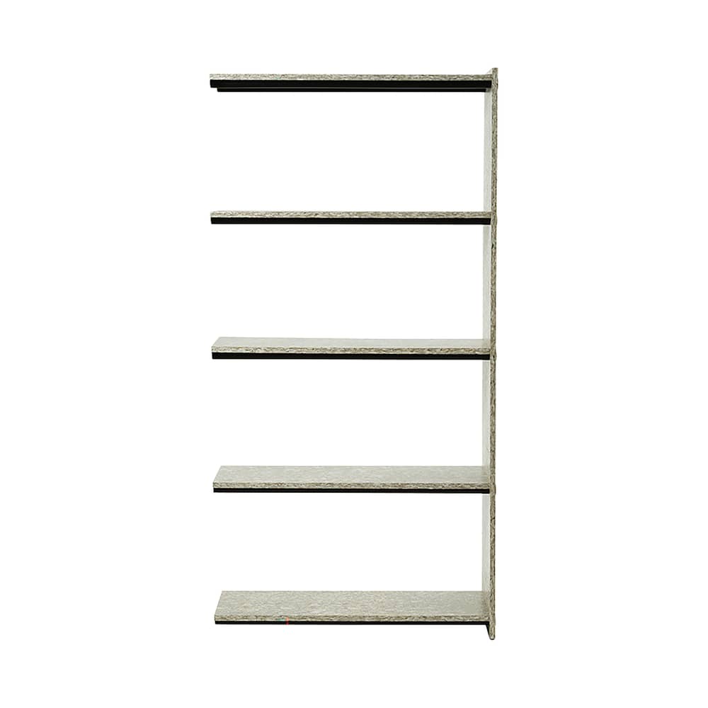 Armlehne  corian bunt / Hohe Erweiterung für Pap High Regal - B 81 x H 162 cm - Normann Copenhagen - Erweiterung / H 162 cm - Recycelte Verpackungen, Thermolackiertes Metall