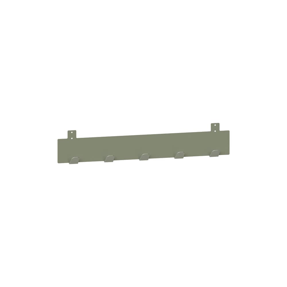  Accessory metal green / Wall hooks for shelf Pli L 60 cm - TIPTOE - Eucalyptus grey - Powder coated steel