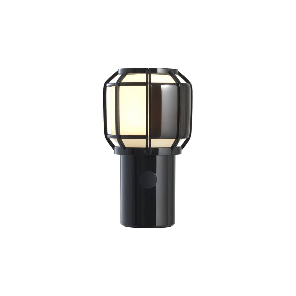 Kabellose, wiederaufladbare Außenlampe Chispa LED plastikmaterial schwarz /H 17,8 cm - Marset - Schwarz - Polyäthylen, Polykarbonat