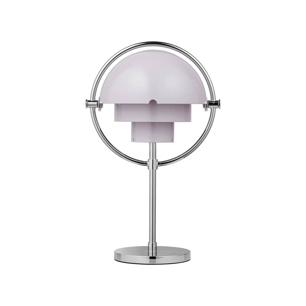 Lampada da esterno ricaricabile senza fili Multi-Lite metallo viola / Louis Weisdorf, 1972 - Gubi - Lillà pallido / Base cromata - Ottone