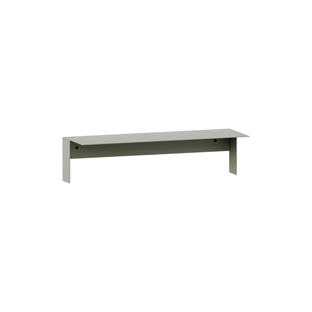 Regal Pli Floating metall grün / 60 x 20 cm - TIPTOE - Grau Eukalyptusgrau - thermolackierter Stahl