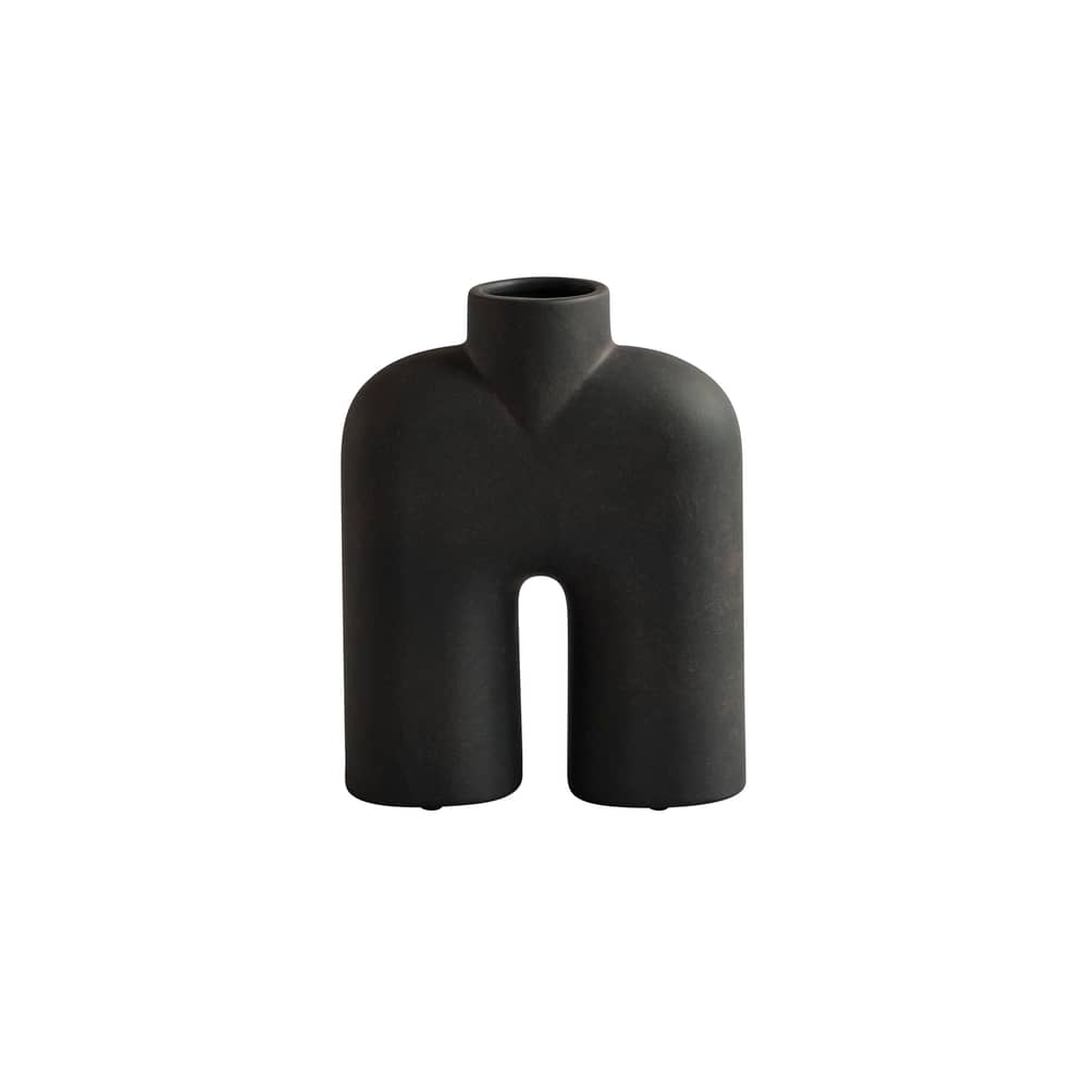 Vase Cobra Tall Mini keramik braun / B 18 x H 23 cm - 101 COPENHAGEN - Kaffee - Keramik