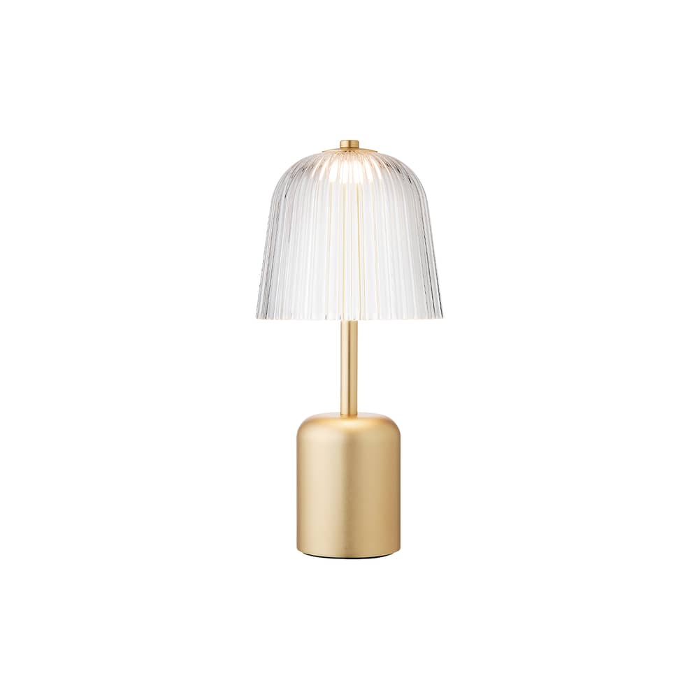 Schnurlosleuchte Asteea plastikmaterial gold - NUURA - Messing & transparent - Messing, Polyacryl