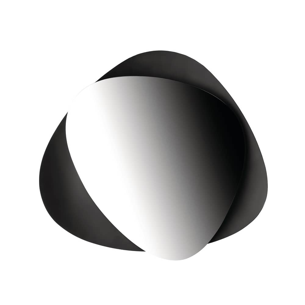 Miroir mural Colombina / 65 x 73 cm - Alessi - Noir - Acier, Verre
