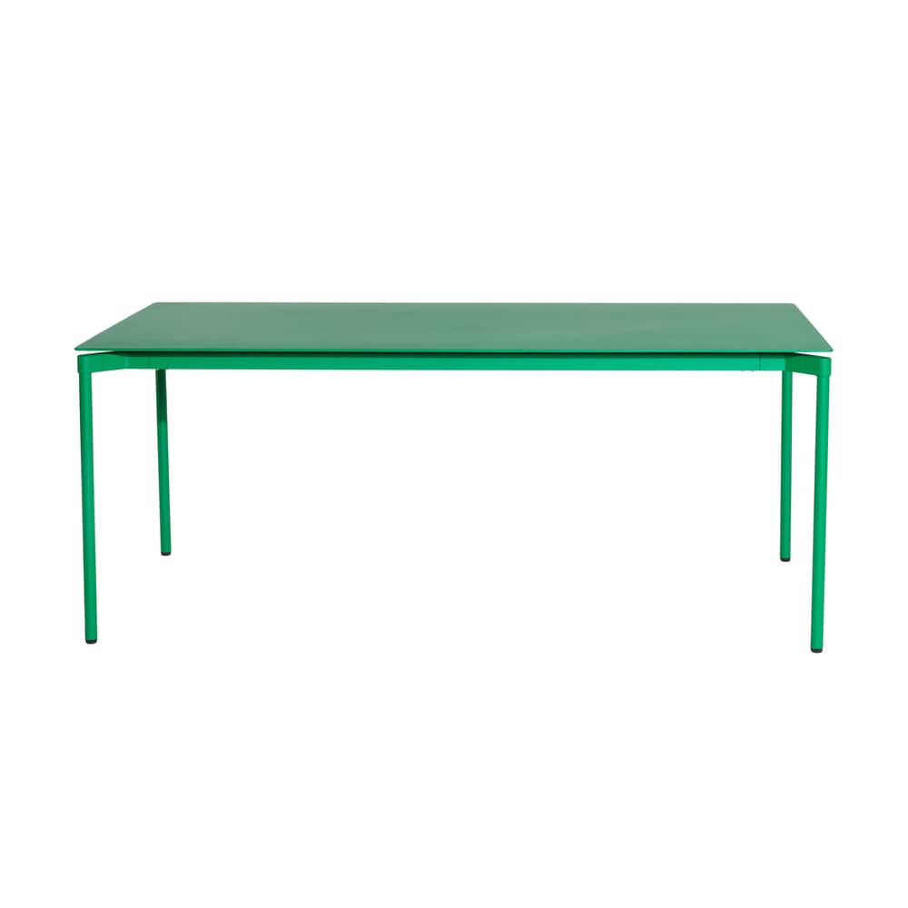 Fromme Rectangular table metal green / Aluminium - 180 x 90 cm - Petite Friture - Mint green - Aluminium