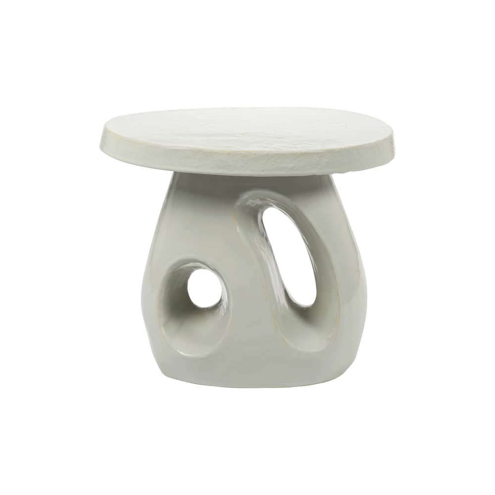Tavolino d\'appoggio Amé 10 ceramica grigio / 52 x 37 x H 45 cm - Serax - Grigio - Gres smaltato