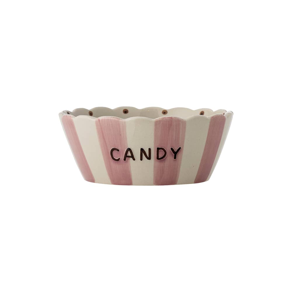 Bol Chip - Candy céramique rose / Ø 17 x H 7 cm - Bloomingville - Candy / Rose / Ø 17 x H 7 cm - Grès
