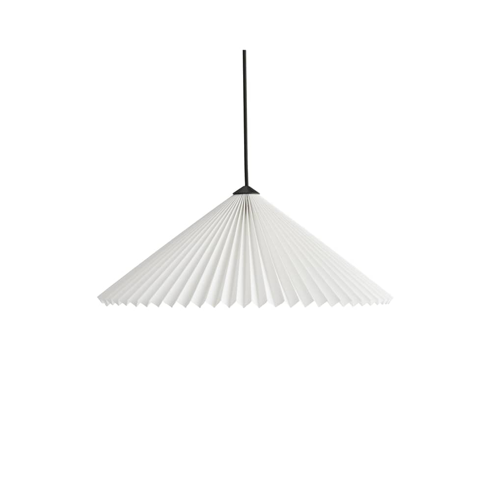 Suspension Matin tissu blanc / Ø 50 cm - Hay - Blanc - Coton enduit plissé