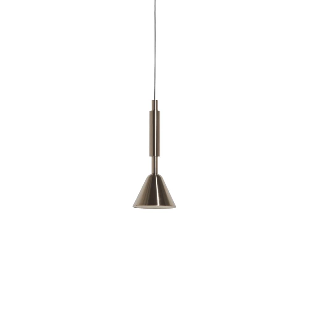 Suspension Pyl / Ø 21,6 x H 54 cm - Orientable - Petite Friture - Acier poli - Acier poli, Verre pressé