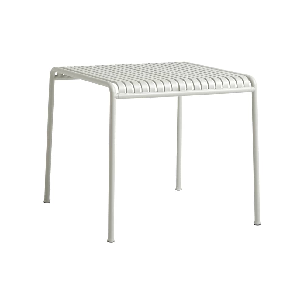 Table carrée Palissade métal gris / 82,5 x 90 - Bouroullec, 2016 - Hay - Gris clair - Acier électro-galvanisé, Peinture époxy