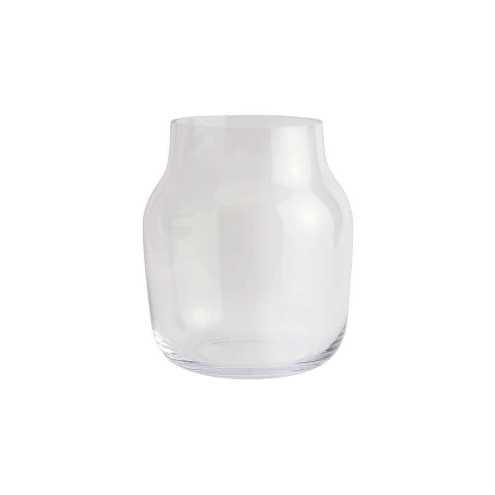 Vase Silent verre transparent / Ø 20 x H 23 cm - Muuto - Transparent - Verre soufflé bouche