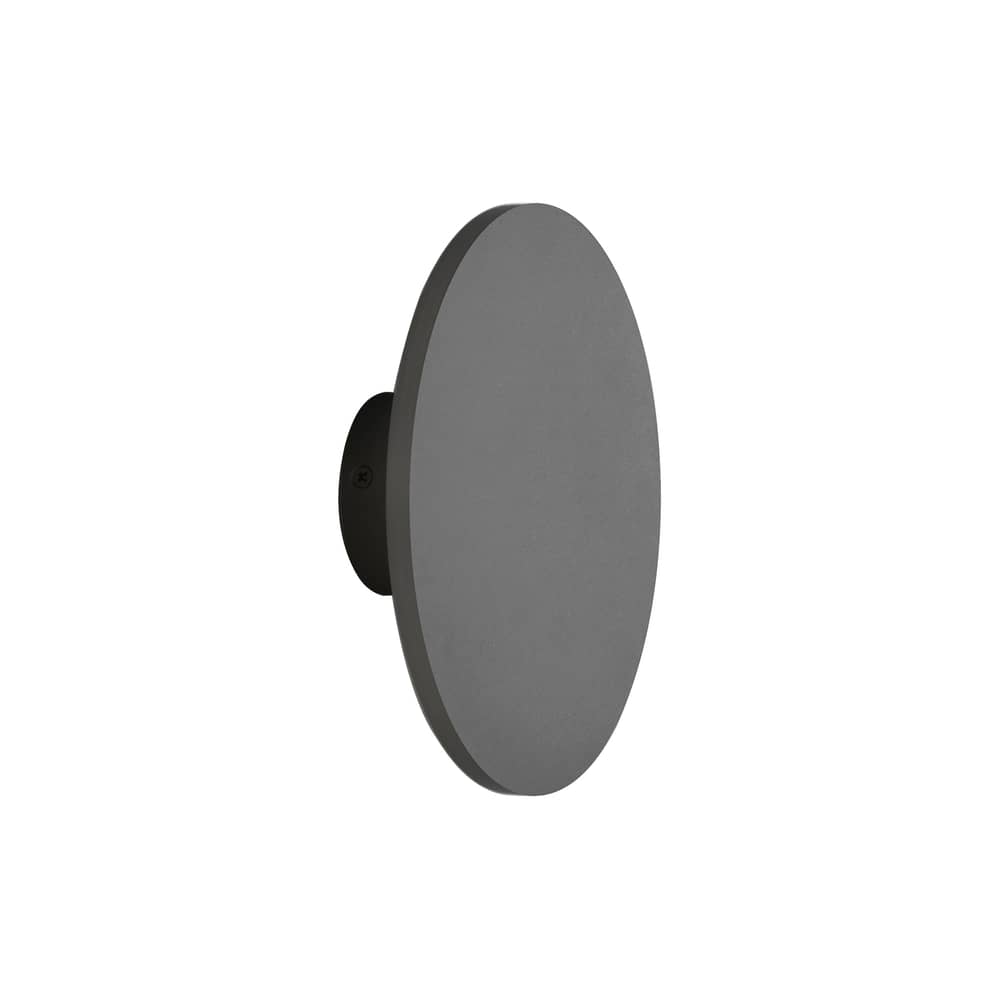 Wandleuchte Zenith Medium metall grau / LED - Ø 20 cm - Metall - ENOstudio - Anthrazit - rostfreier Stahl