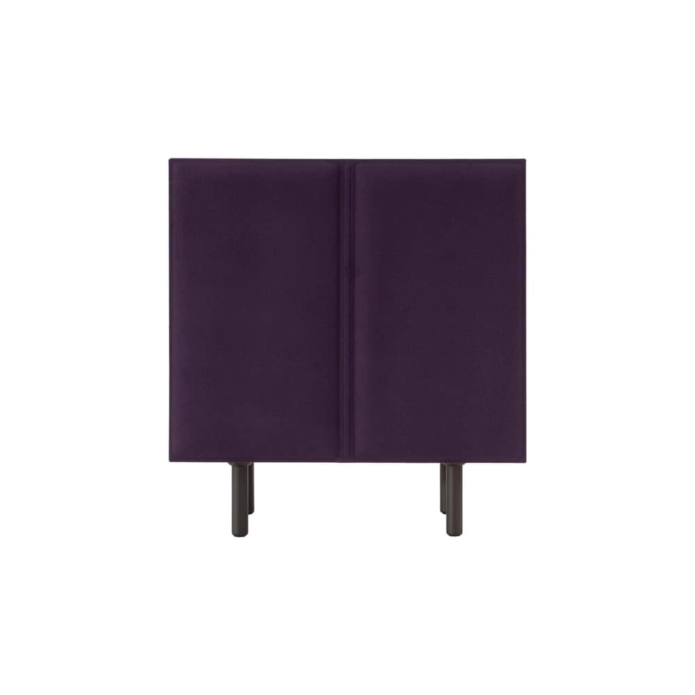 Buffet Tacito violet / L 100 x H 107 cm - Portes en feutre - Magis - Violet (intérieur portes : orange) - Aluminium anodisé, Feutre, MDF