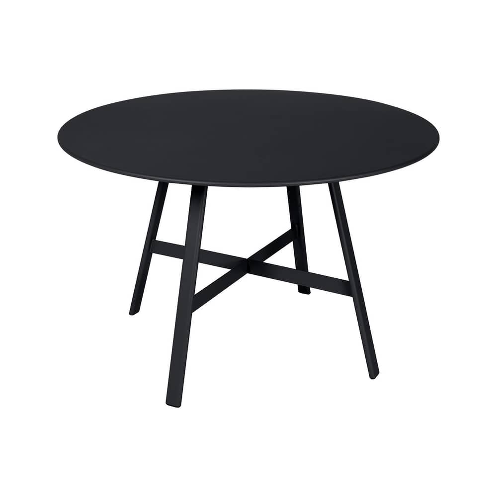 Runder Tisch So’O metall schwarz / Ø 117 cm - 6 Personen - Fermob - Anthrazit - Stahl