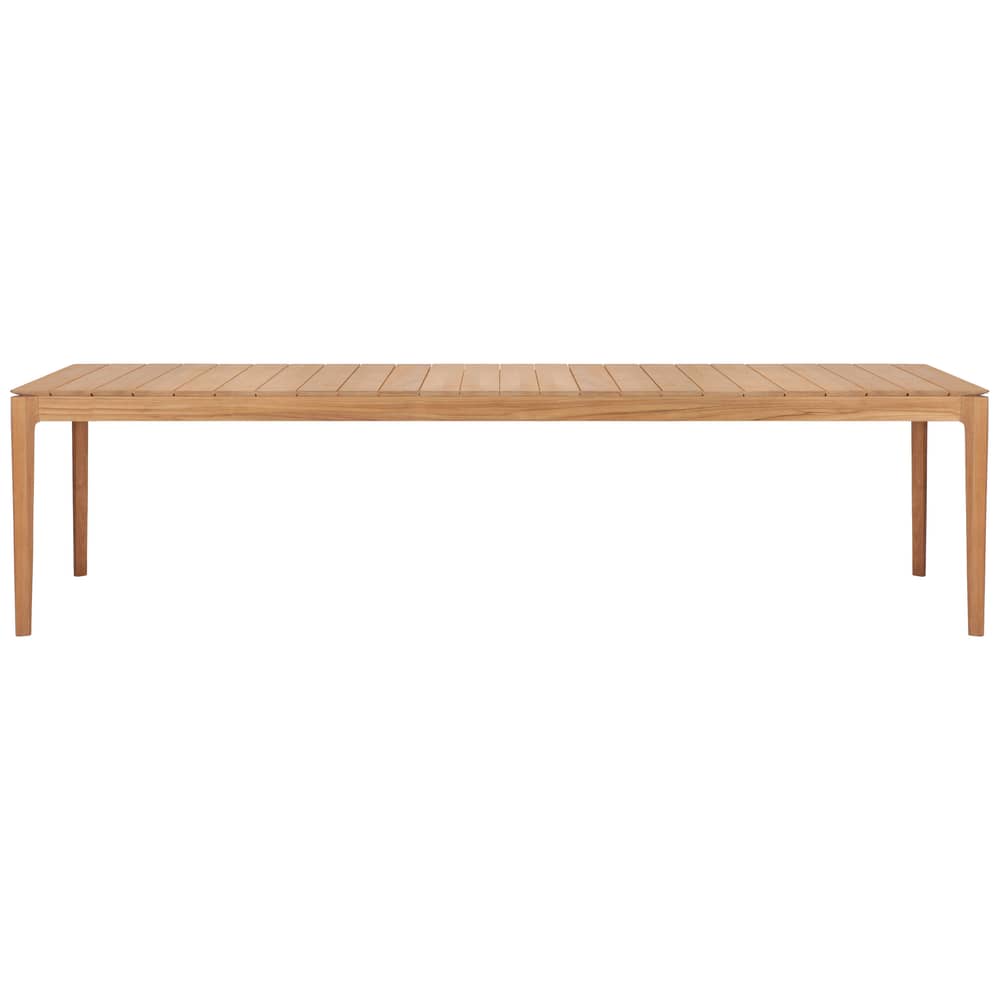 Tavolo rettangolare Bok OUTDOOR legno naturale / 300 x 110 cm - 12 persone - Ethnicraft - 300 x 110 cm - Teak massello