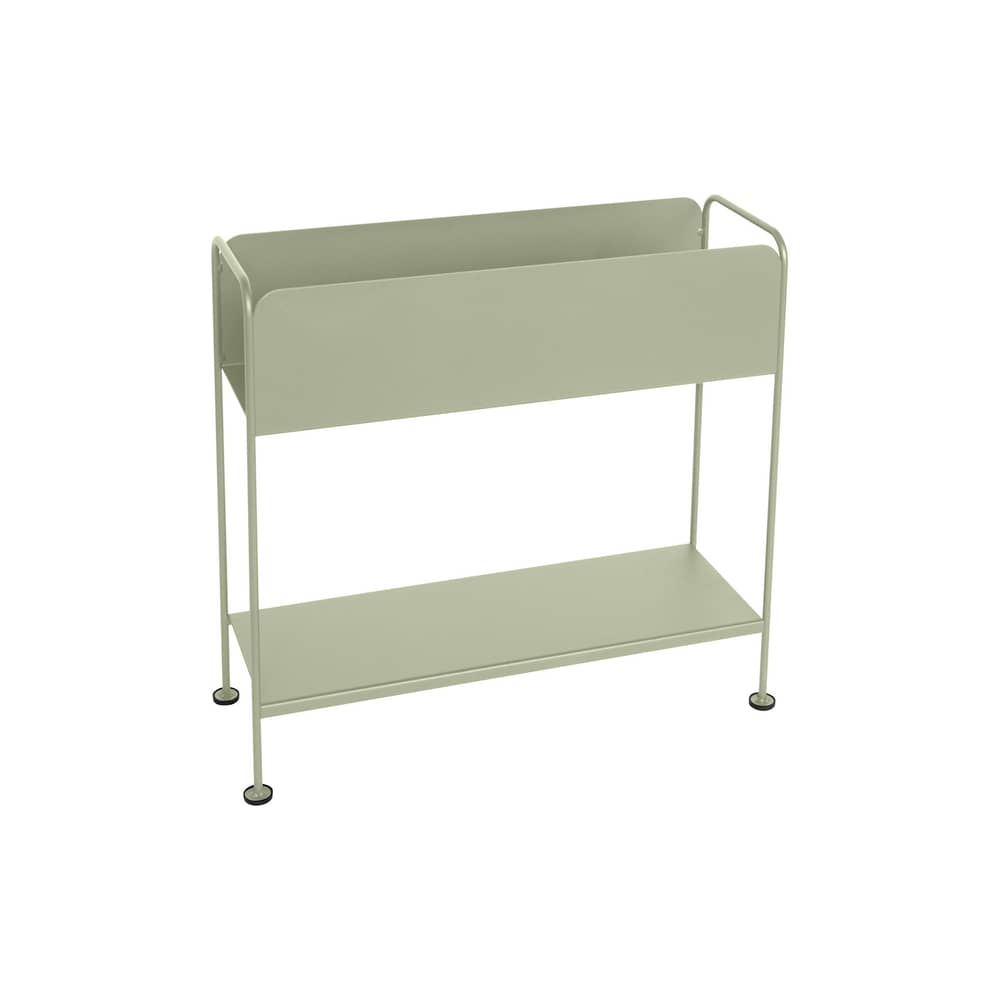 Übertopf Picolino metall grün / Staumöbel - Metall / L 66 x H 63 cm - Fermob - Lindgrün - Stahl