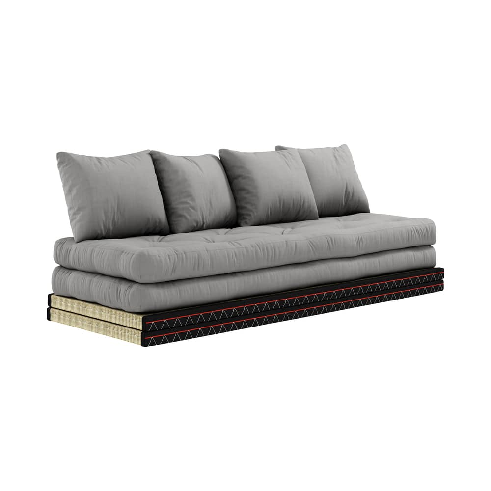 Canapé convertible Chico KARUP / Modulable - L 200 cm - Gris - Tissu ...