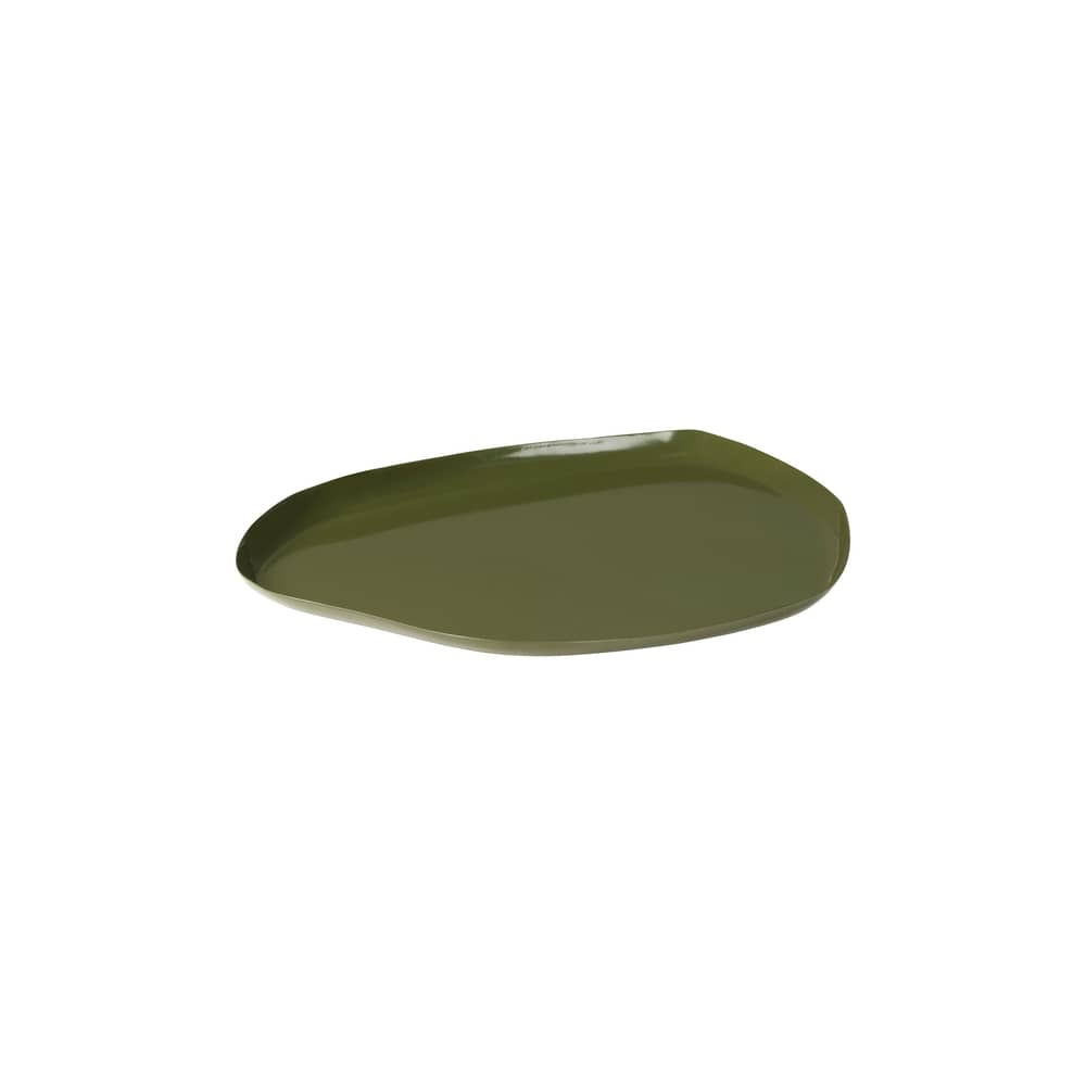 Plateau Mie Medium métal vert / 27 x 34 cm - BROSTE COPENHAGEN - Vert - Fer