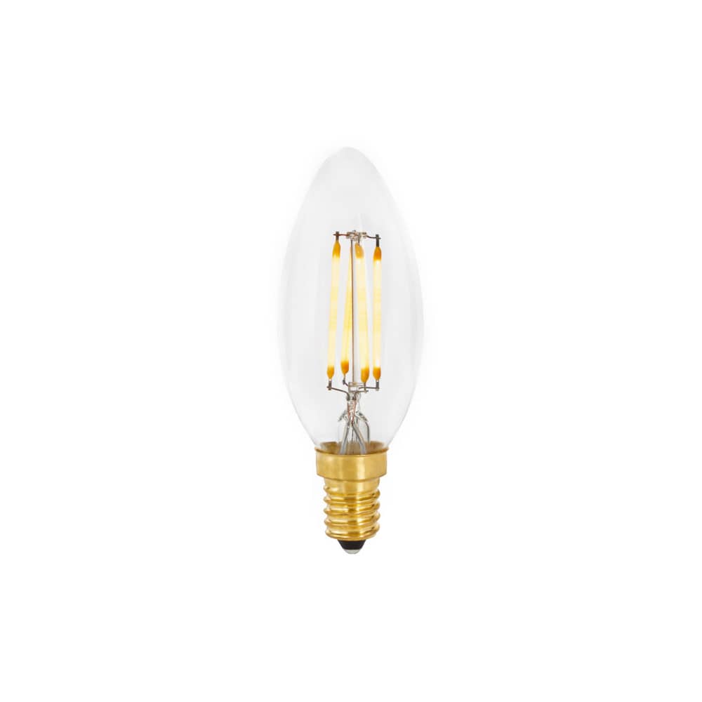 Ampoule LED E14 dimmable Flamme Candle Clear / 4W (= 33W) - Blanc chaud - TALA - Transparent - Verre