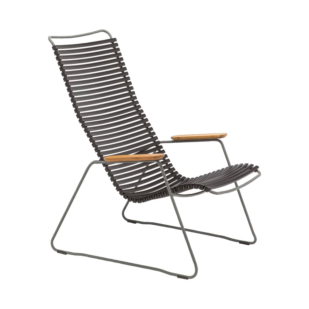Lounge Sessel Click Lounge Houe / hohe Rückenlehne - Schwarz - Plastikmaterial