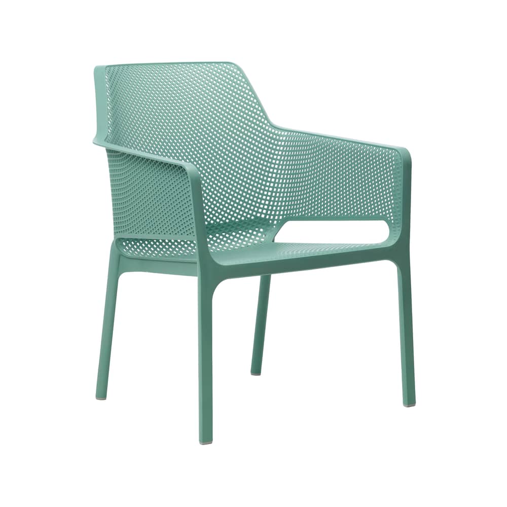 Net Relax Stackable armchair composite material green - NARDI - Willow green - Fibreglass resin
