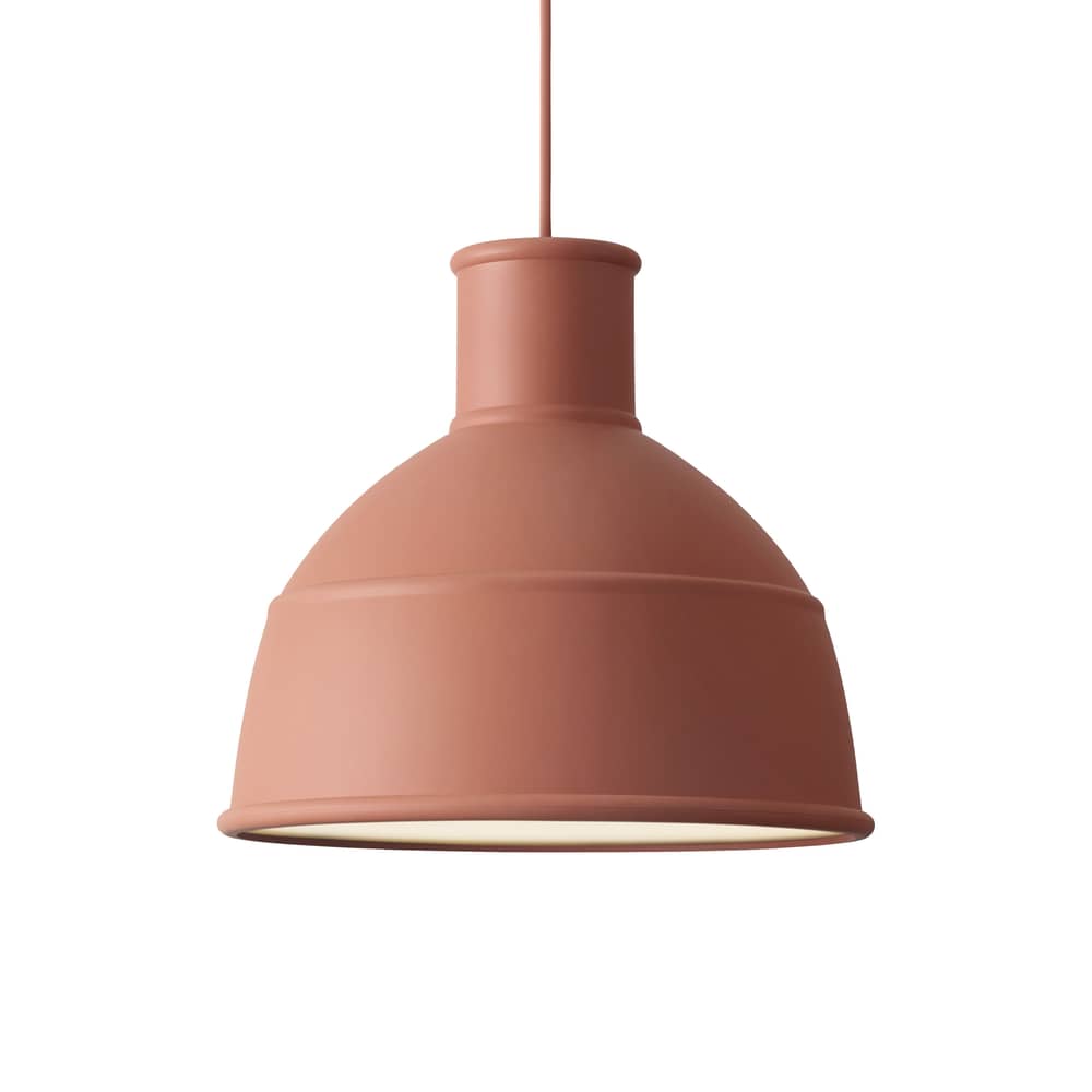 Suspension Unfold orange / Silicone - Ø 32,5 x H 29,5 cm - Muuto - Terracotta - Silicone
