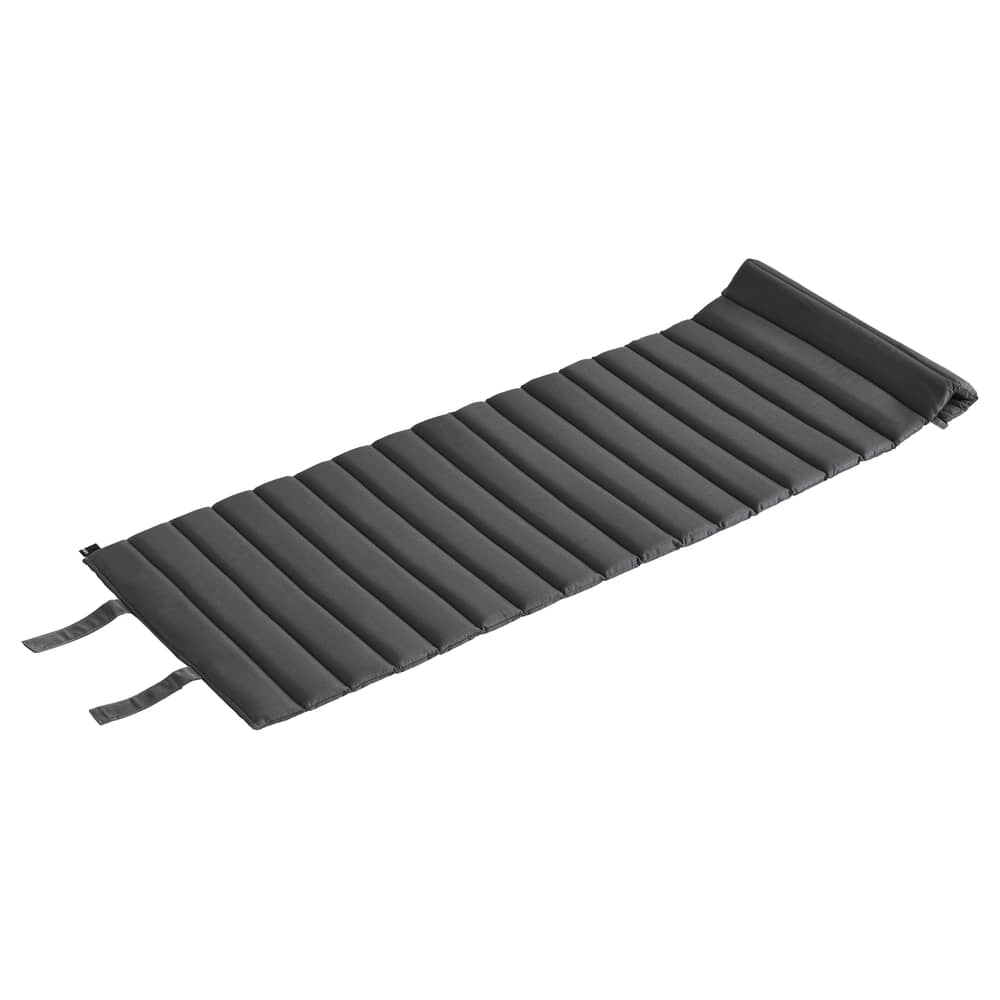 Armlehne  textil grau schwarz Outdoor-Steppung / Für Crate Loungesessel - Hay - Anthrazit - Outdoor-Stoff, Schaumstoff