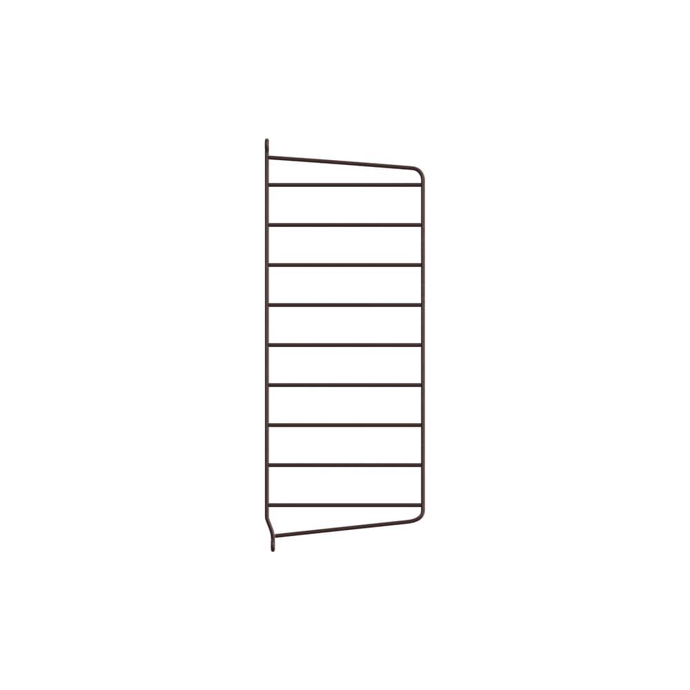 Montant mural / à l\'unité - H 50 x P 20 cm - String Furniture - Marron foncé - Acier laqué