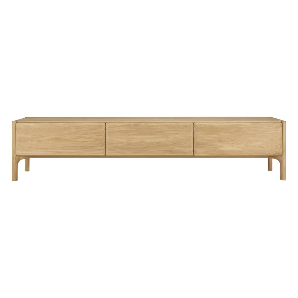 TV Möbel PI holz natur / B 242 x T 45 x H 53 cm - Ethnicraft - B 242 cm / Geölte Eiche - Geölte Massiveiche