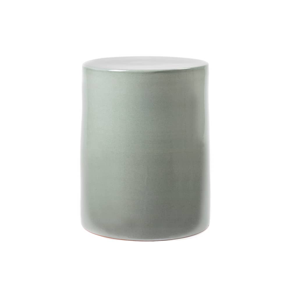 Beistelltisch Pawn keramik grau / Hocker - Ø 37 x H 46 cm - Keramik - Serax - Grau - emailliertes Terrakotta