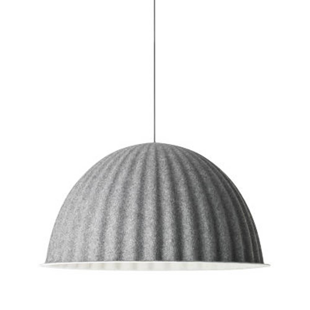 Under the bell Acoustic suspension textile grey Ø 82 cm - Muuto - Dark grey - Recycled felt