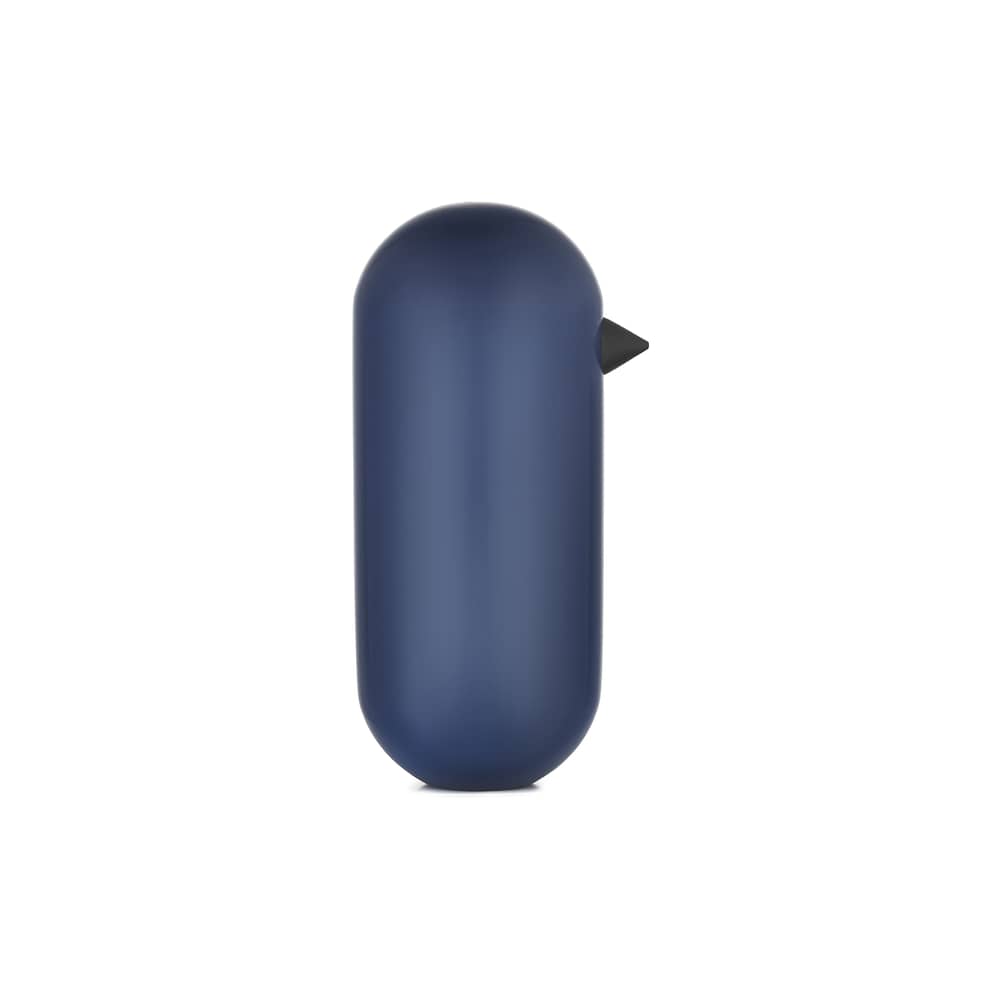Figurine Little Bird bois bleu / H 13,5 x Ø 6 cm - Normann Copenhagen - Bleu foncé - Chêne laqué