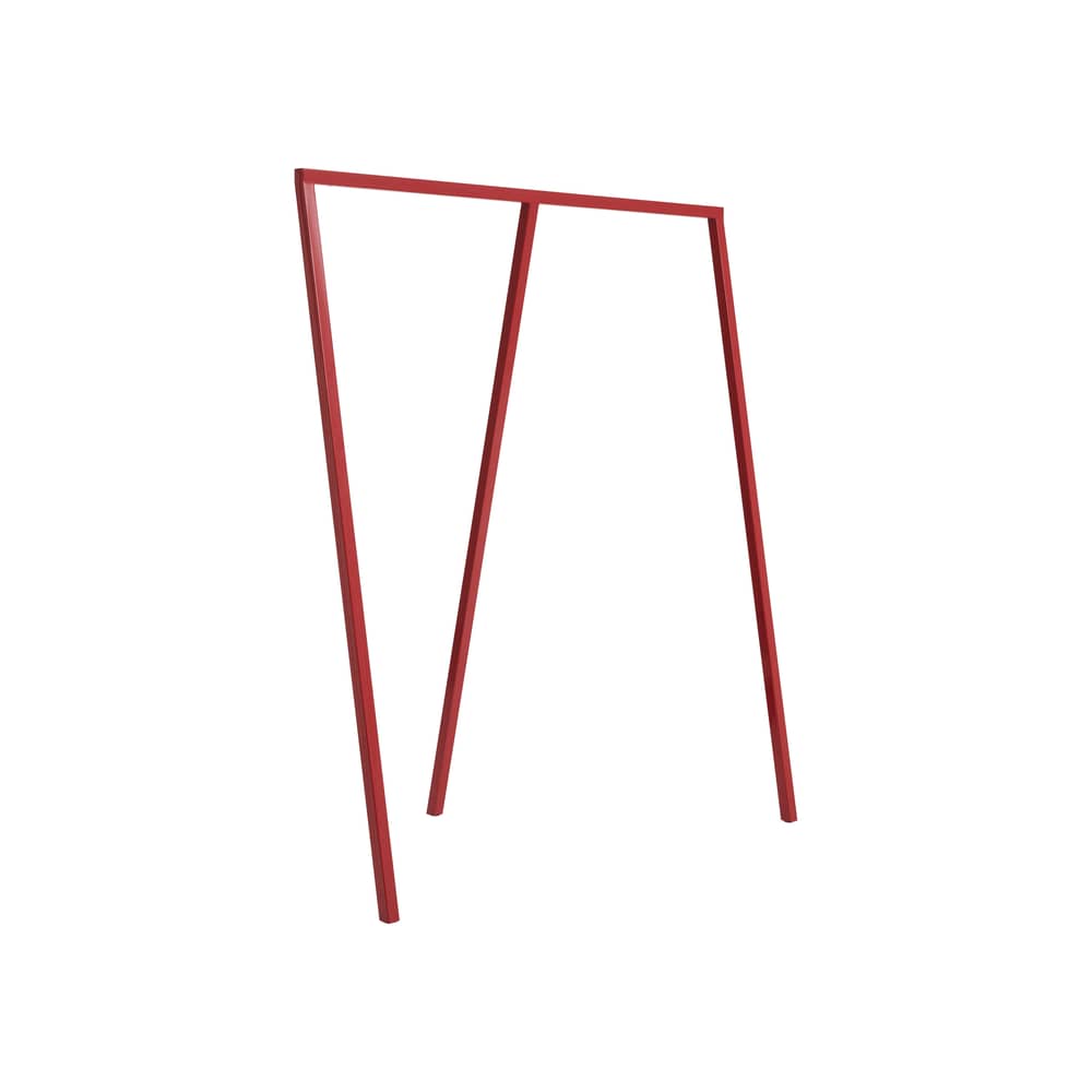 Portant Loop Stand Wardrobe / L 130 x P 60 x H 150 cm - Hay - Rouge - Acier laqué