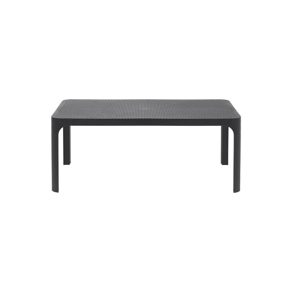 Table basse Net noir / 100 x 60 x H 40 cm - NARDI - Anthracite - Résine de fibre de verre