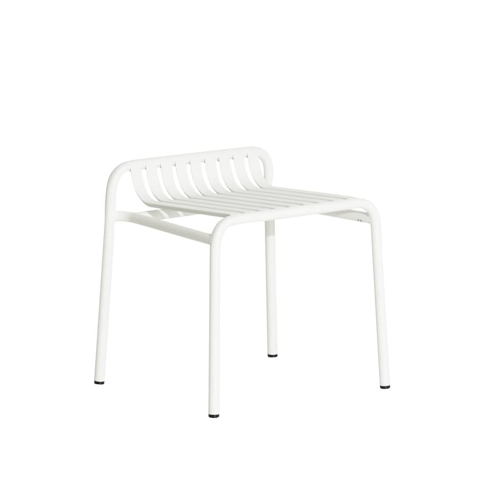 Tabouret Week-End métal blanc / Aluminium - Petite Friture - Blanc - Aluminium thermolaqué époxy