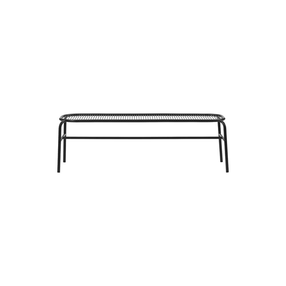 Banc Vig métal noir / L 150 cm - Normann Copenhagen - Noir - Acier thermolaqué