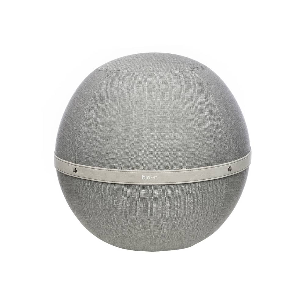 Sitzkissen Original textil grau / Ø 55 cm - BLOON PARIS - Elefantengrau - Polyester-Gewebe, PVC