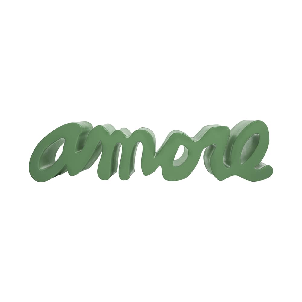 Banc Amore plastique vert / L 145 cm - Slide - Vert Malva - Polyéthylène recyclable