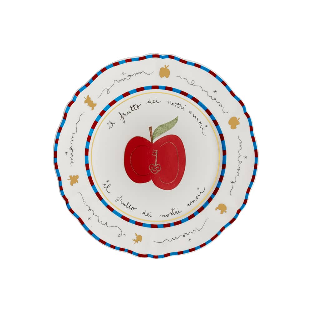Piatto per dolcetti Frutto nostri amori ceramica multicolore / Ø 16,5 cm - Bitossi Home - Frutto nostri amori - Porcellana