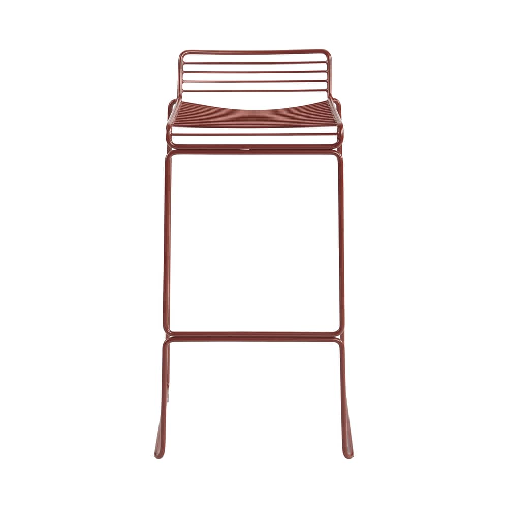 Tabouret de bar Hee métal orange / H 75 cm / Seconde vie - Hay - Rouille - Acier laqué