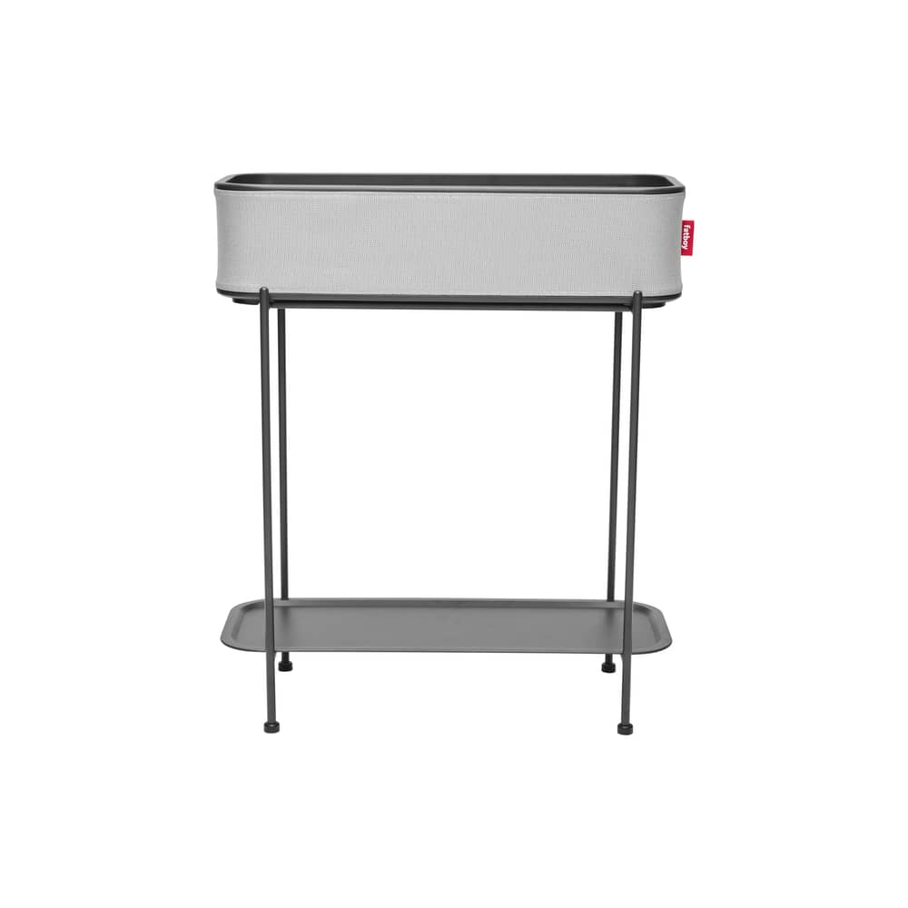 Scaffale Adoreganizer metallo grigio / Scaffale - En&ls 65,5 x H 76,5 cm - Fatboy - Grigio Lupo - Acciaio inossidabile, Tessuto Olefina