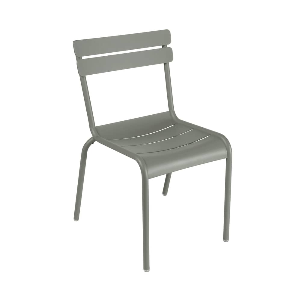 Chaise empilable Luxembourg métal vert - Fermob - Romarin - Aluminium laqué
