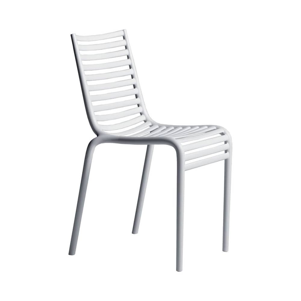 Chaise empilable PIP-e plastique blanc / Philippe Starck, 2010 - Driade - Blanc - Polyéthylène