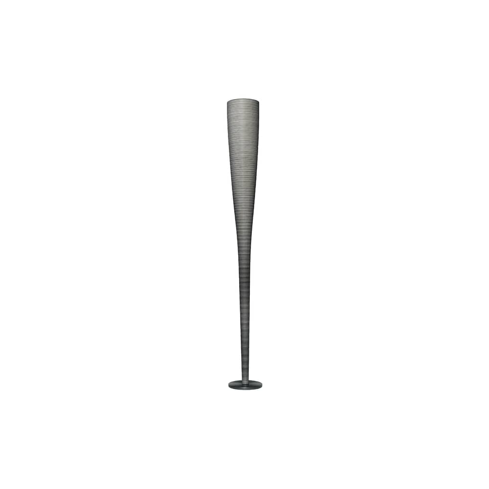 Mite LED Floor lamp plastic material black H 185 cm - Foscarini - Black - Carbon, Fibreglass